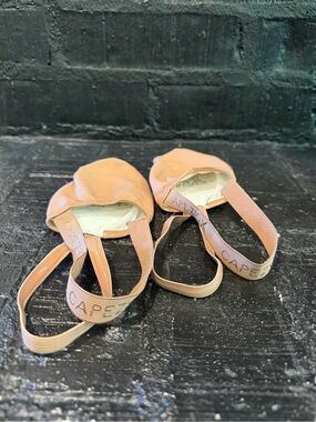 Capezio Peach Ballet Slippers with Elastic Straps